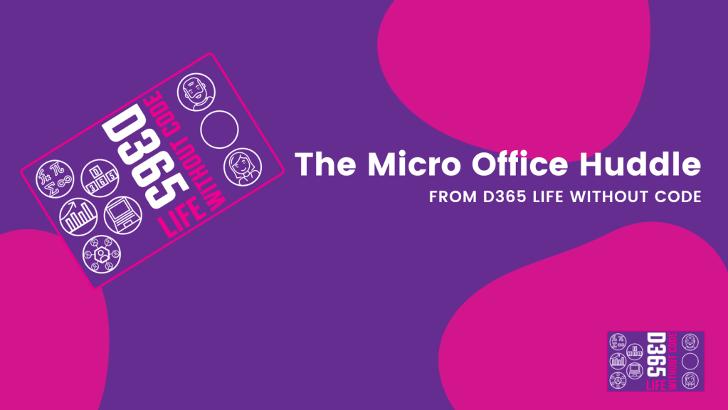 Micro office huddle